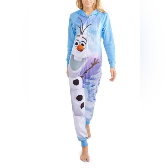 Disney Other - Disney’s Olaf Pajamas One Piece Adult Plus Size